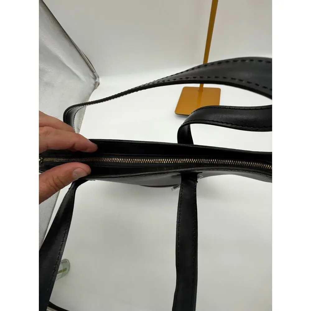 Louis Vuitton Epi Saint Jacques PM Black Leather Handbag VI0986 Short Handle⁠